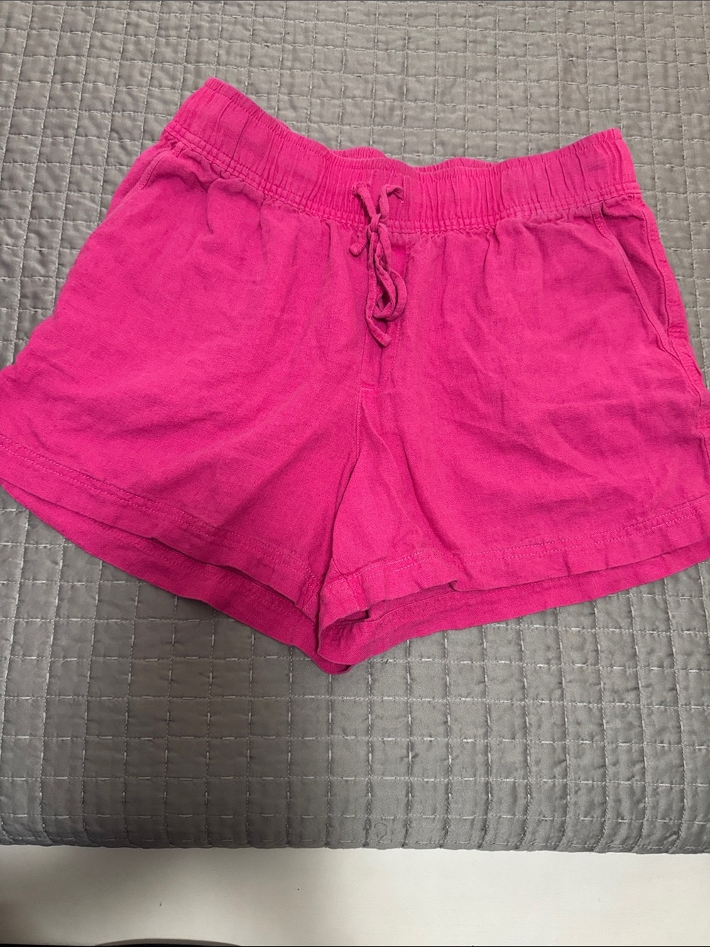GAP Women's Bright Hot Pink Drawstring Athletic Lounge Shorts